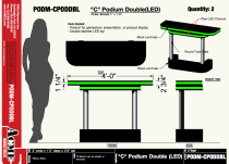 C Podium Double (led)