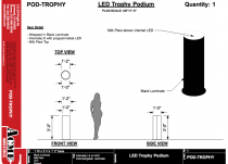 LED TROPHY PODIUM