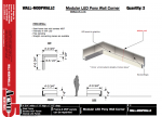 Modular LED Pony Wall Corner